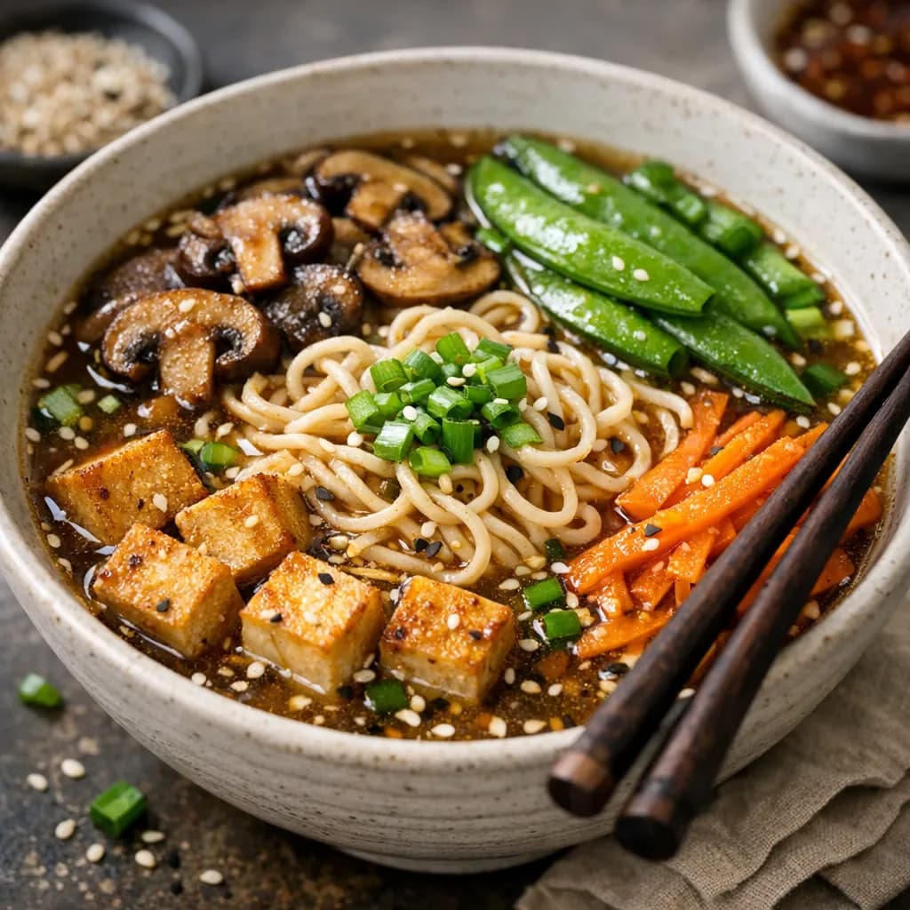 Sesame Garlic Veg Ramen