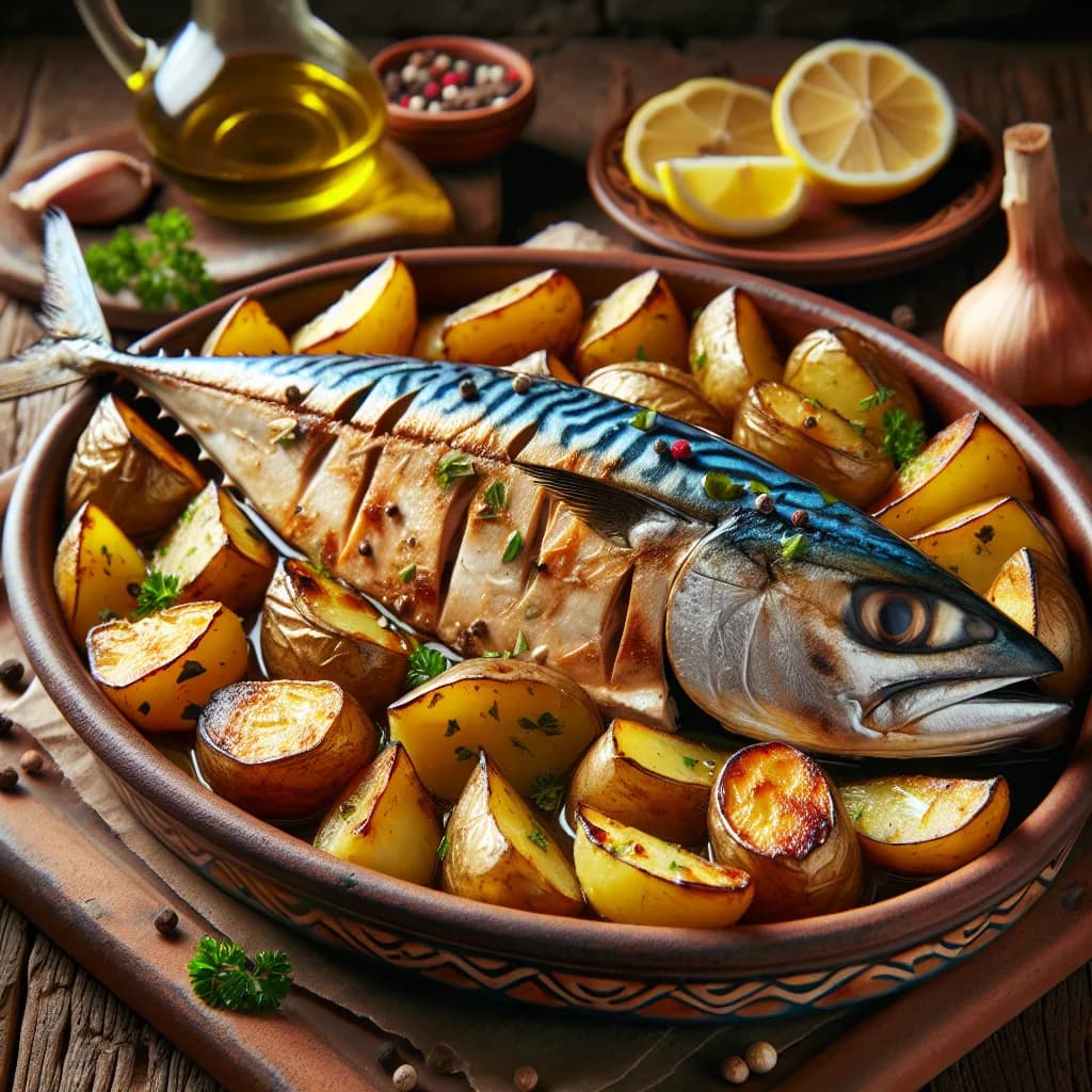 Sgombro al Forno con Patate