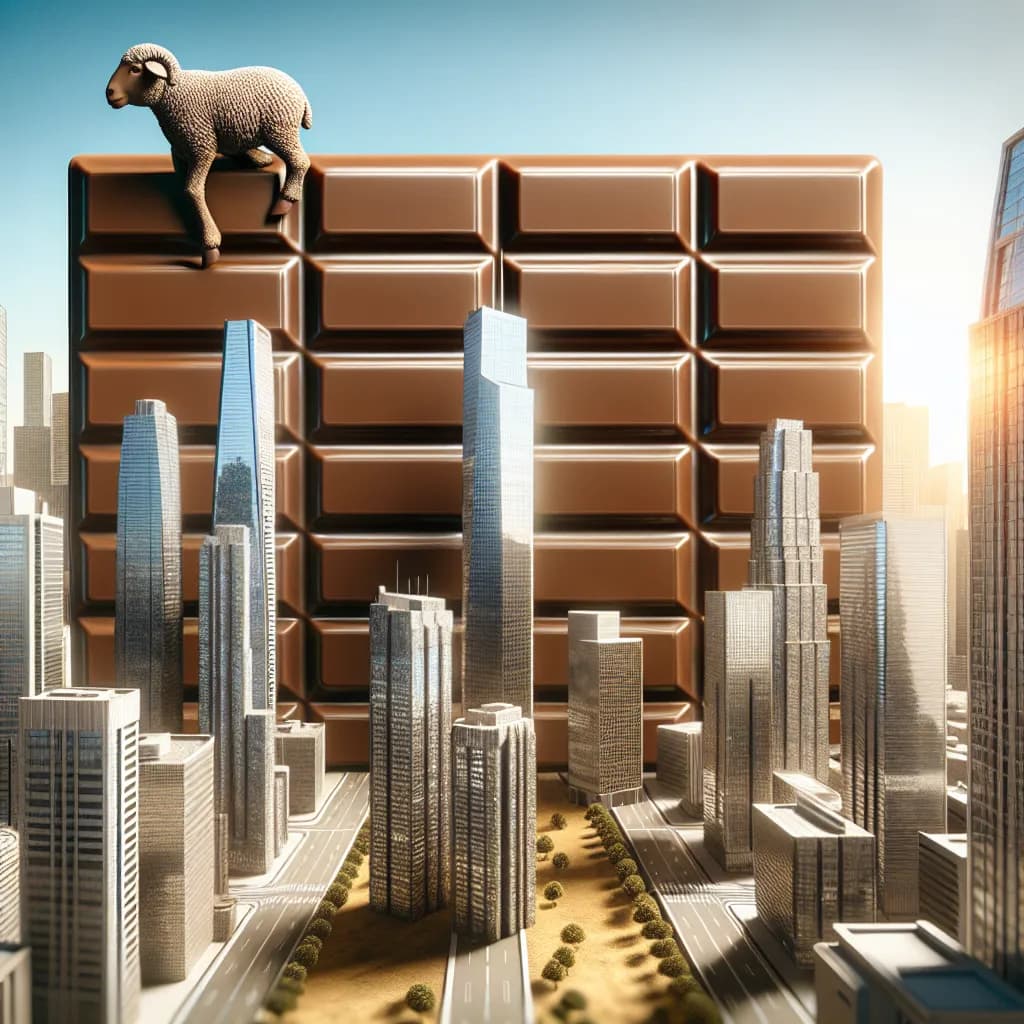 Sheep in a Big City Chocolate Bar