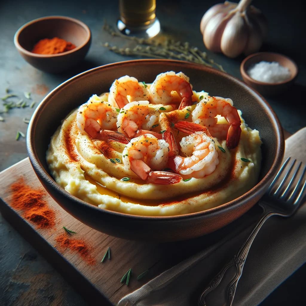 Shrimp and Mashed Potato Bowl