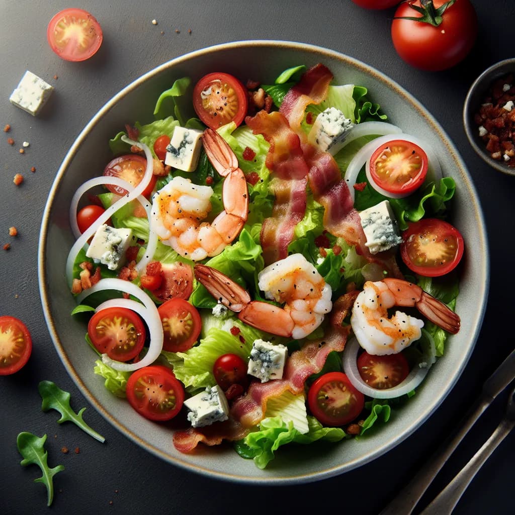 Shrimp and Tomato Bacon Salad