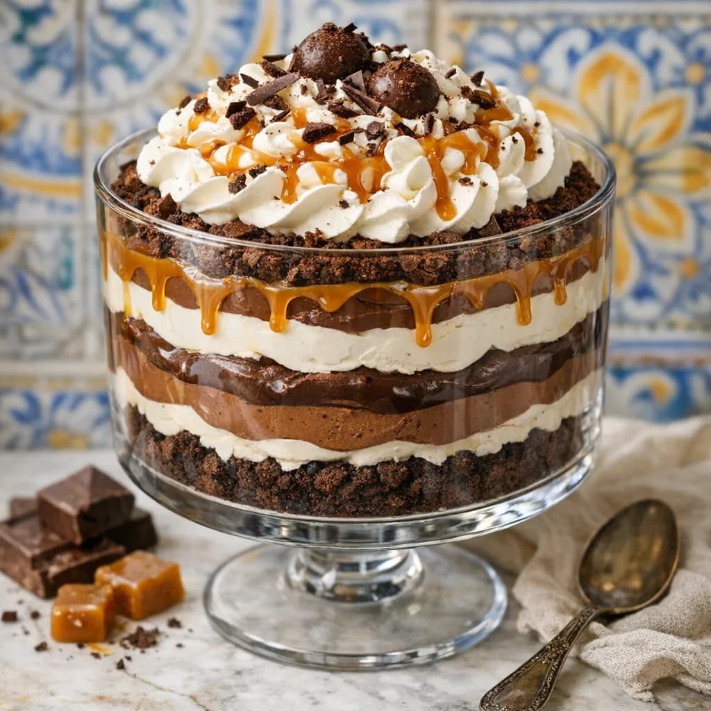 Sicilian Chocolate & Caramel Trifle