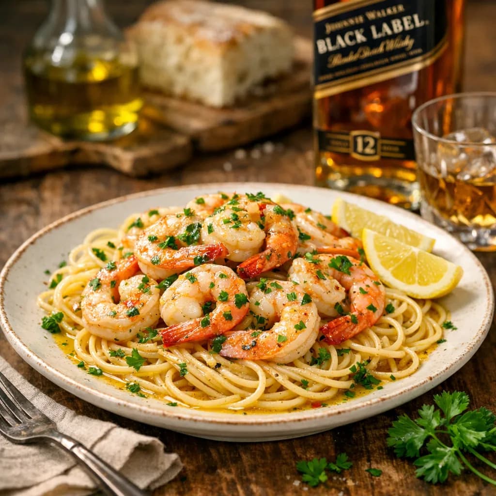 Sicilian Standard Shrimp Scampi with Top Shelf Black Label
