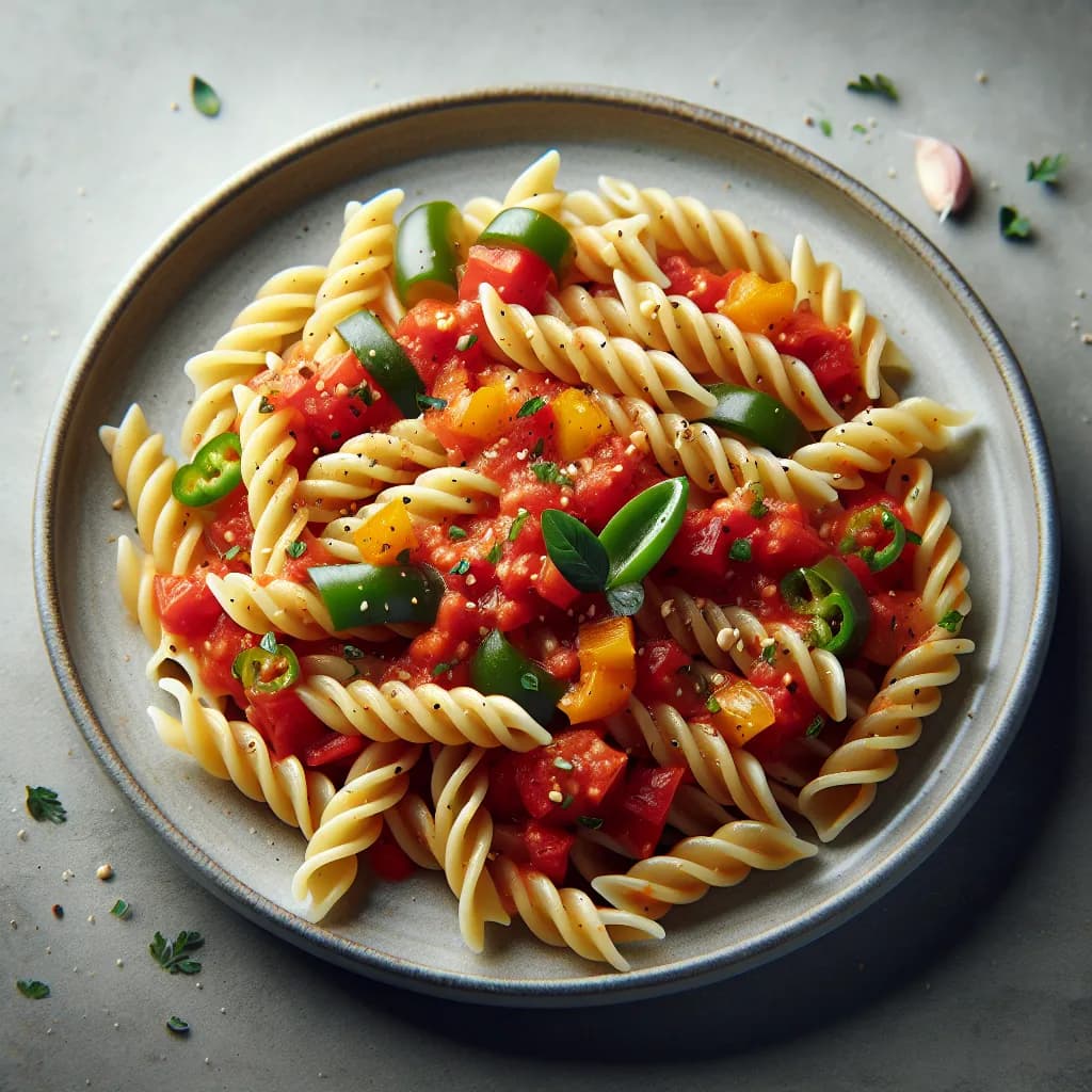 Simple Tomato Garlic Pasta