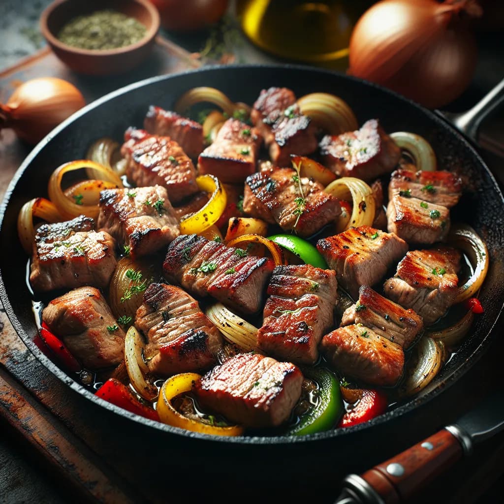 Skillet Pork Souvlaki