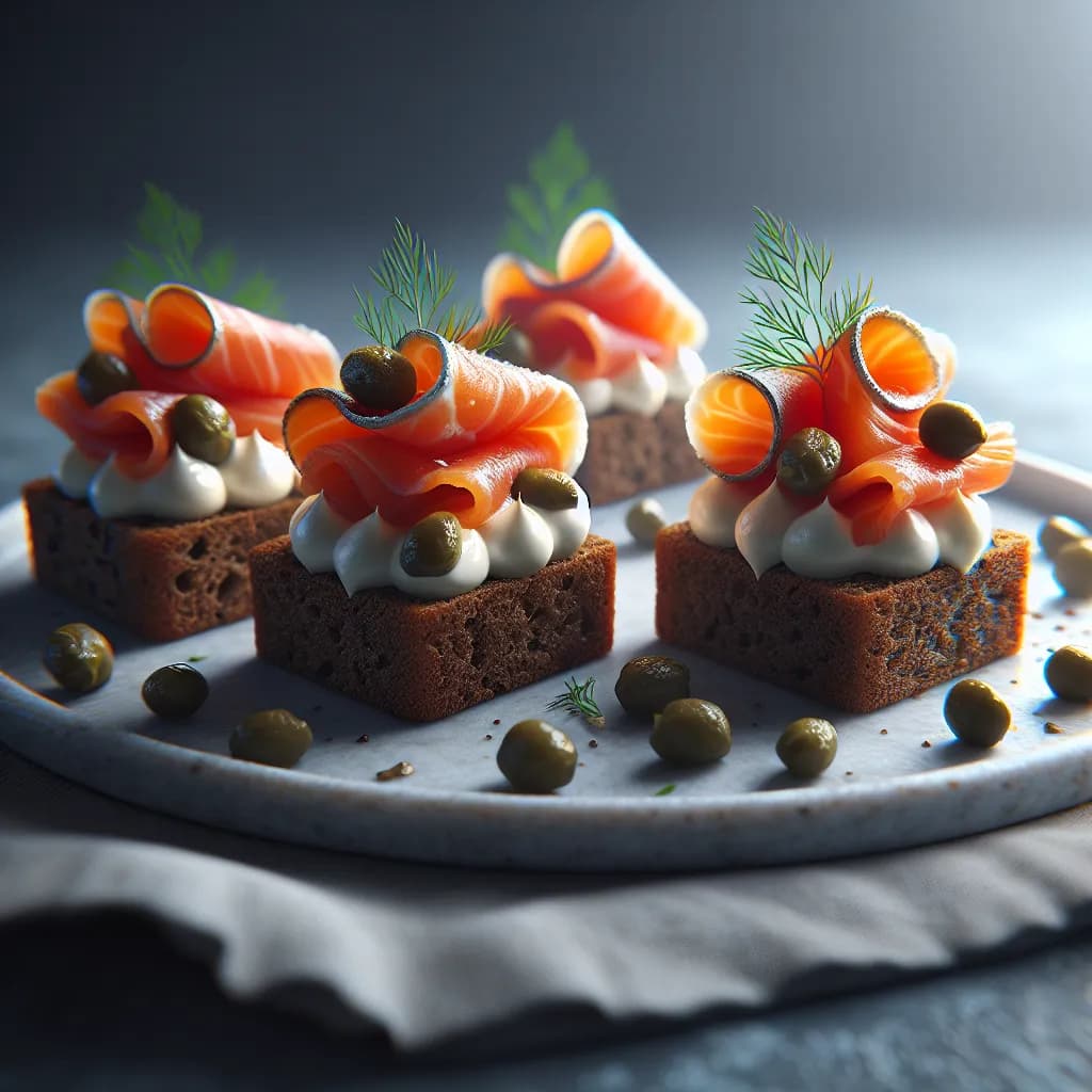 Smoked Salmon Canapés