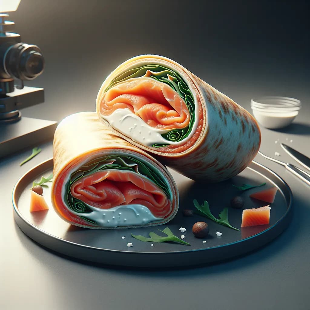 Smoked Salmon and Cream Cheese Wrap