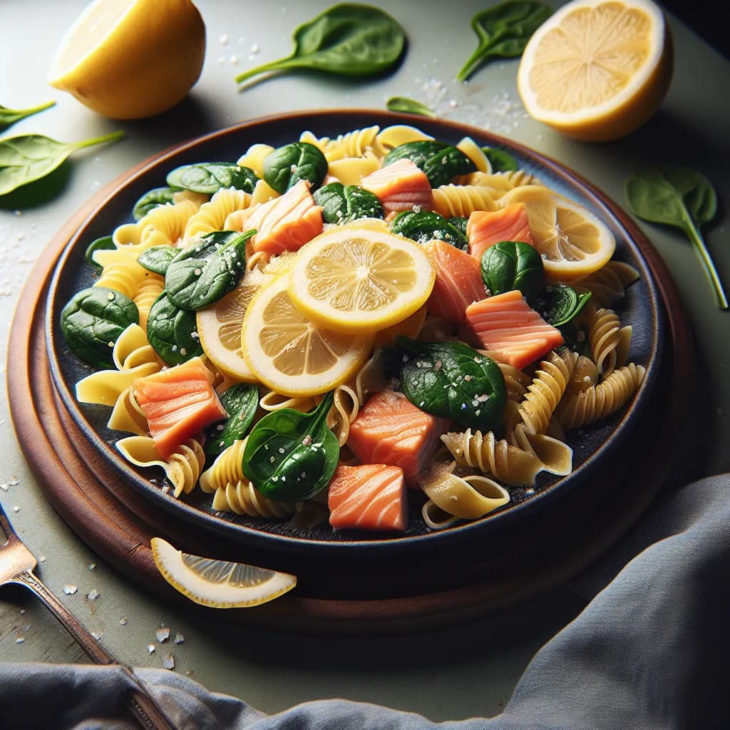 Smoked Salmon and Spinach Pasta