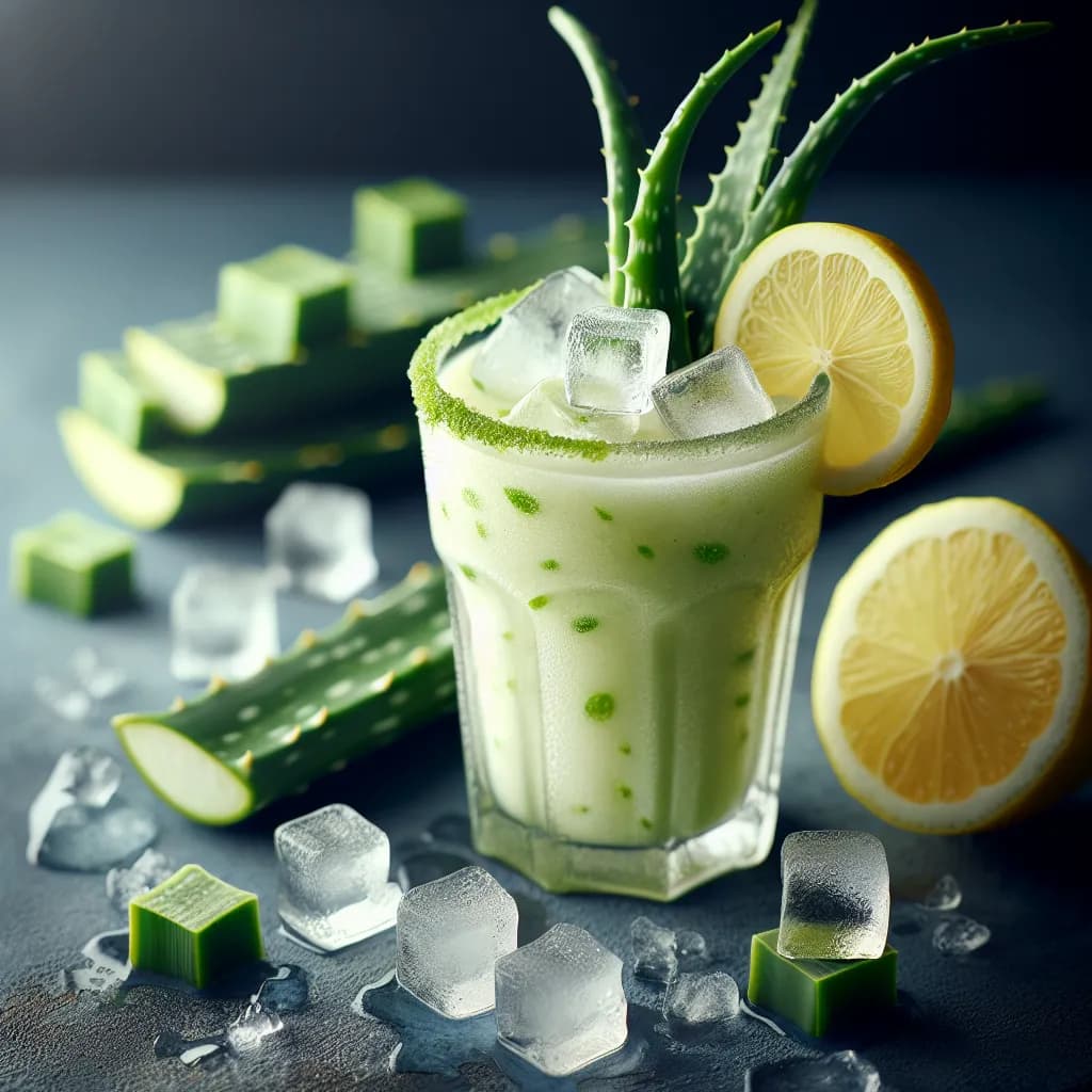 Smoothie à l'Aloe Vera et Canne à Sucre