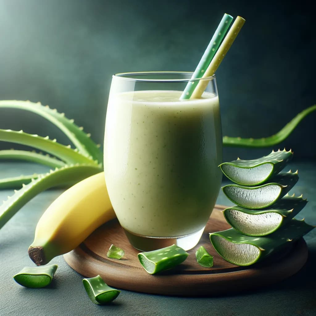 Smoothie à l'Aloe Vera et Sucre
