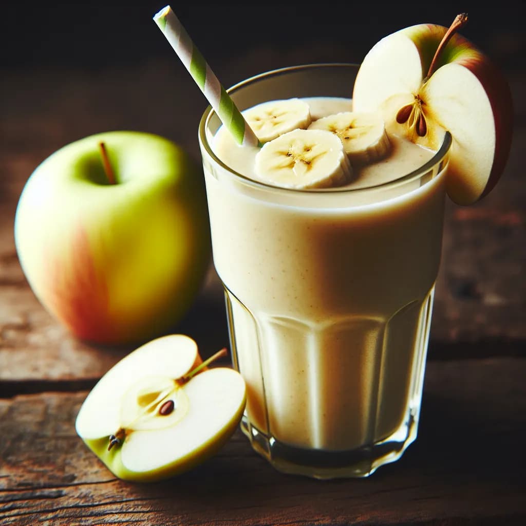 Smoothie alla banana e mela classico