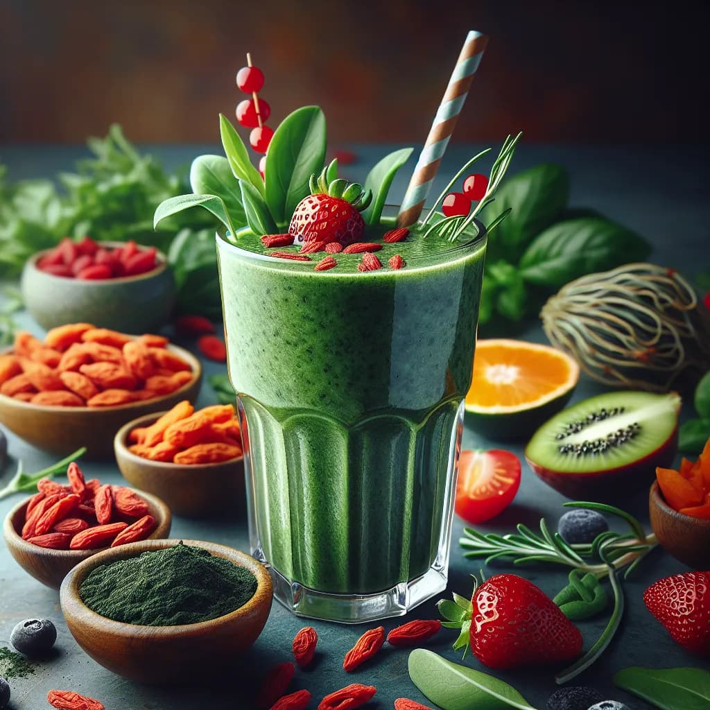 Smoothie aux Baies de Goji et Spiruline