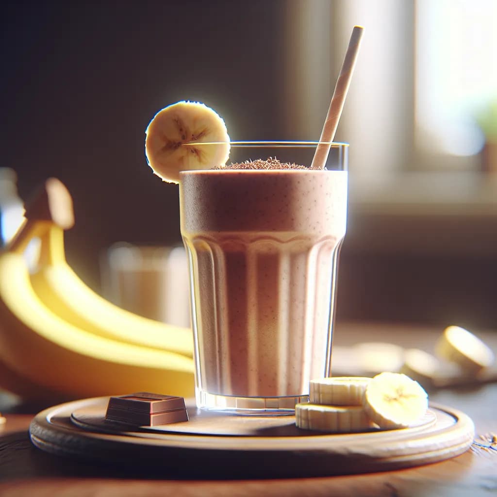 Smoothie di Banana e Cioccolato