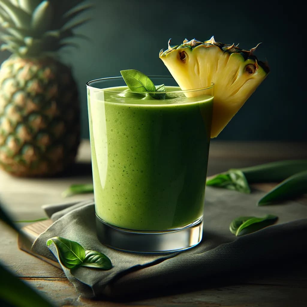 Smoothie tropical au lait de riz à la noix de coco