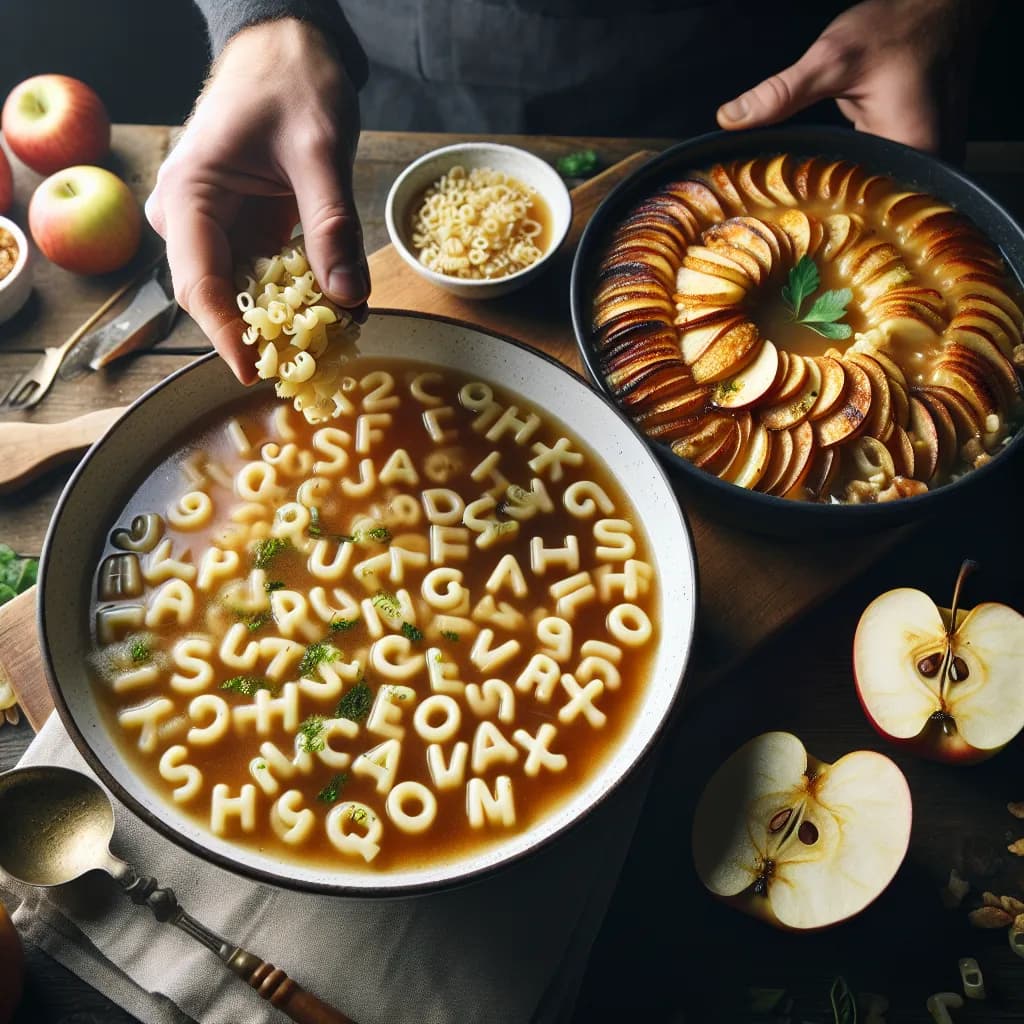 Sopa de Alfabeto com Apfelkern