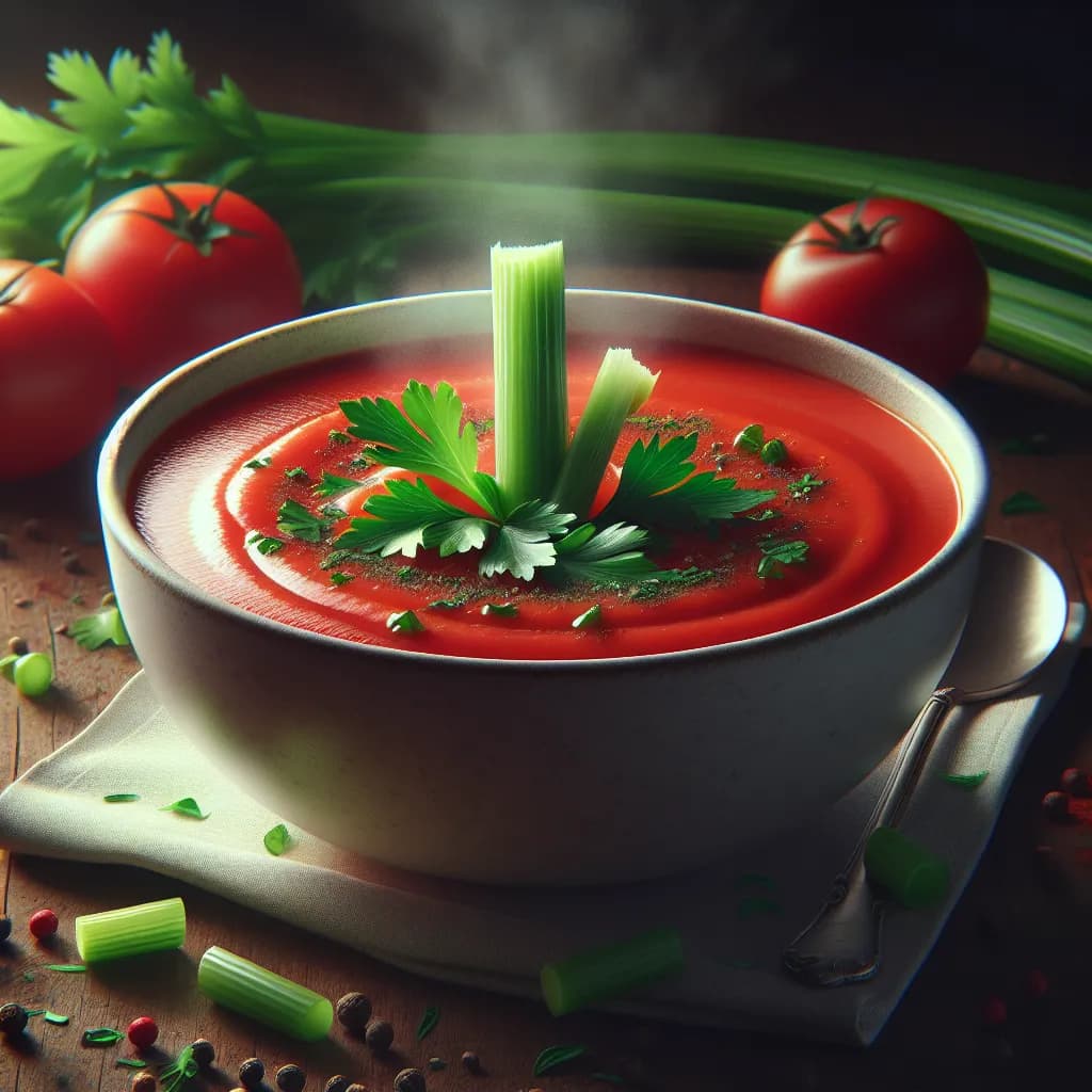 Sopa de Tomate y Apio