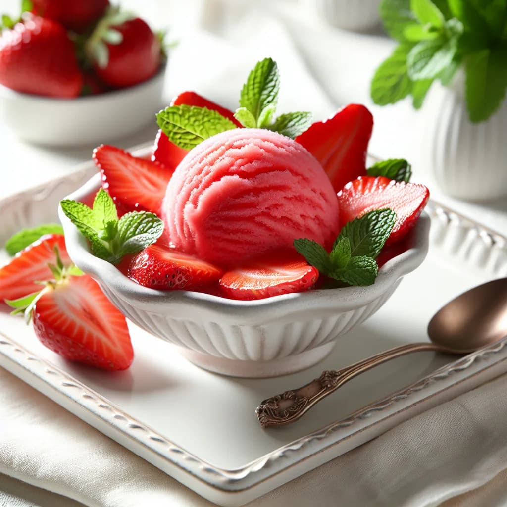 Sorbetto di fragole