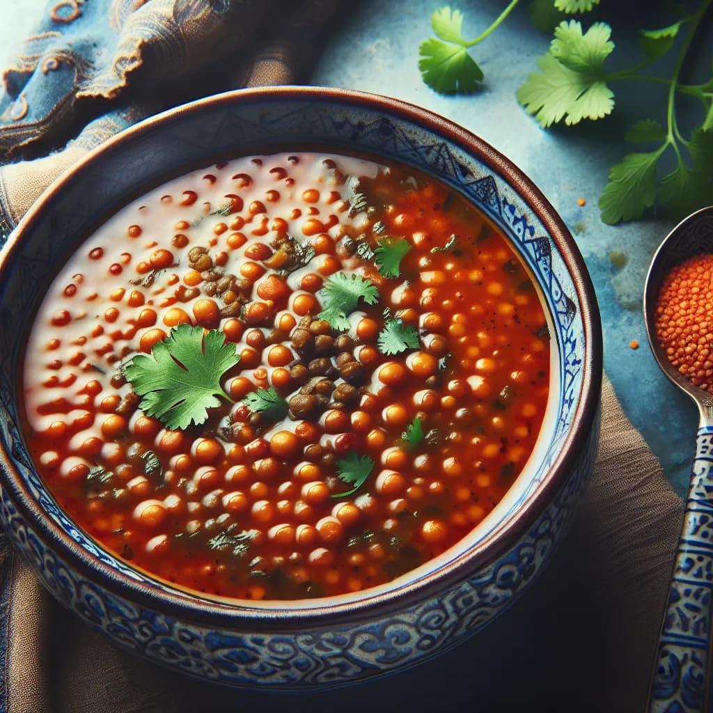 Soupe épicée aux lentilles
