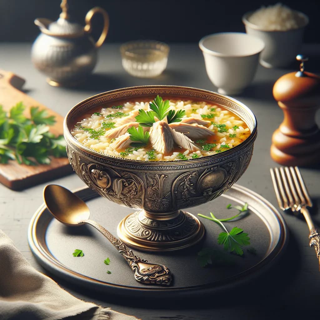 Soupe Royale de Poulet et Riz