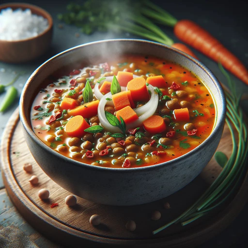Soupe de Lentilles Épicée