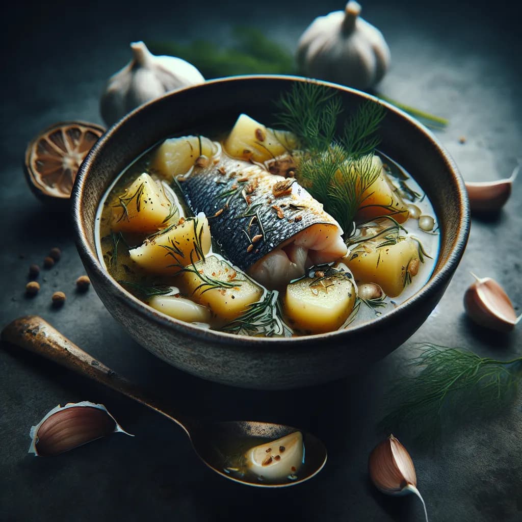 Soupe de Poisson à l'Ail et Fenouil