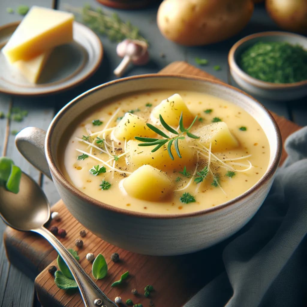 Soupe de Pommes de Terre et Fromage