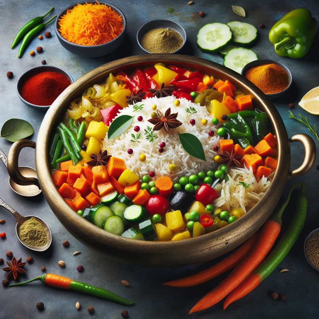 South Indian Rice Bath