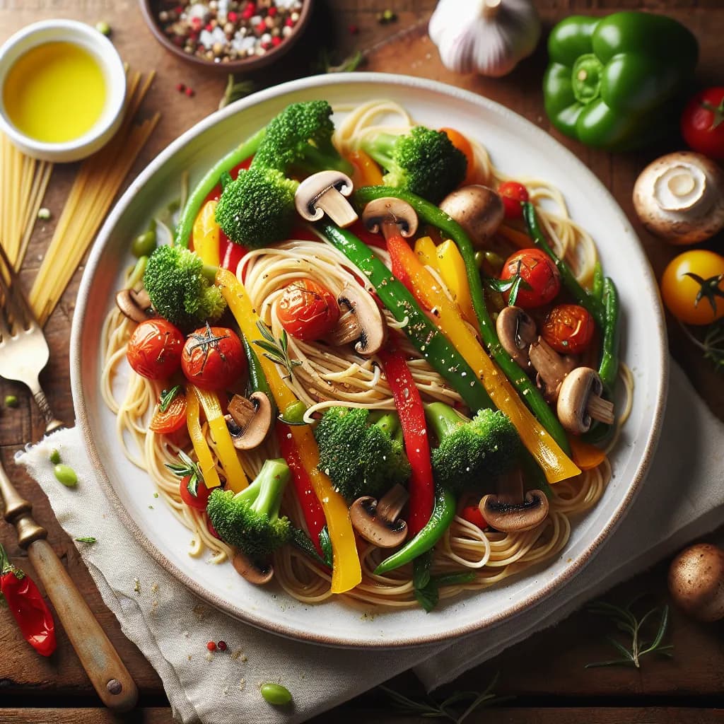Spaghetti Integrali con Verdure