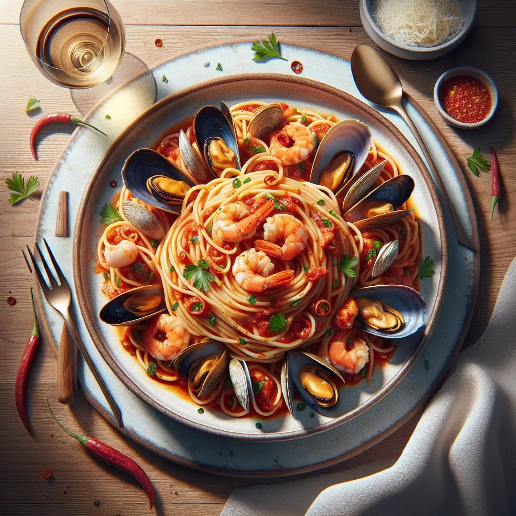 Spaghetti al Pesce Piccante