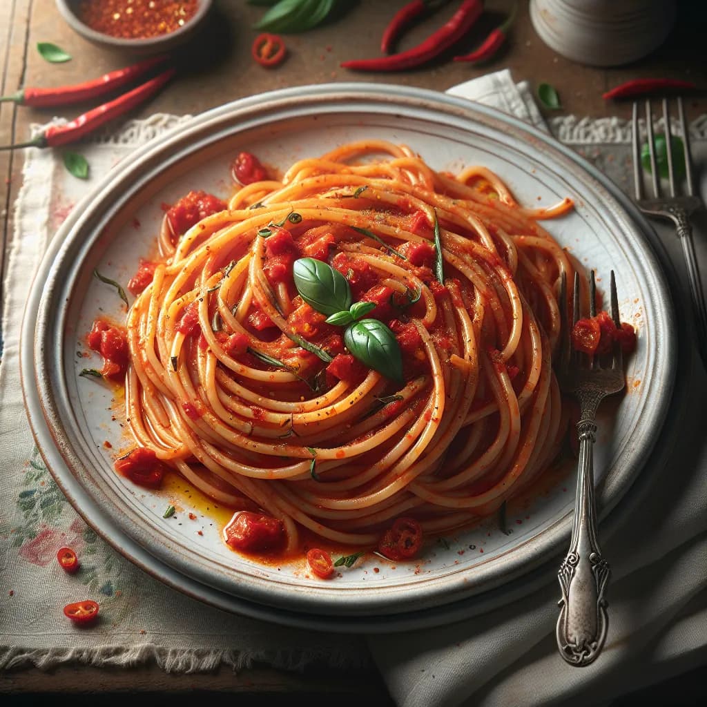 Spaghetti al Pomodoro Piccante