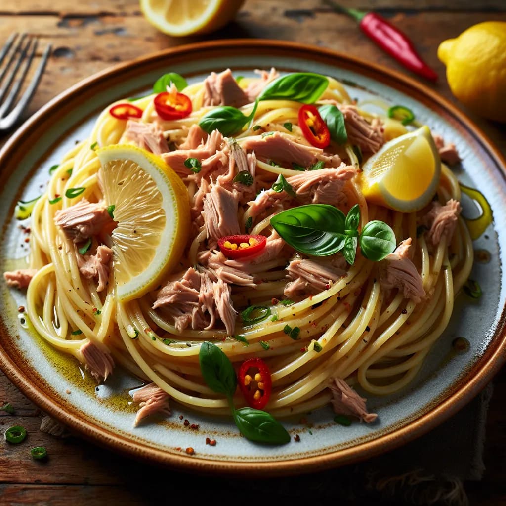 Spaghetti al Tonno e Limone