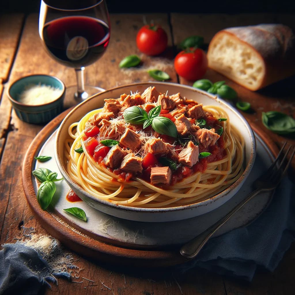 Spaghetti al Tonno e Pomodoro