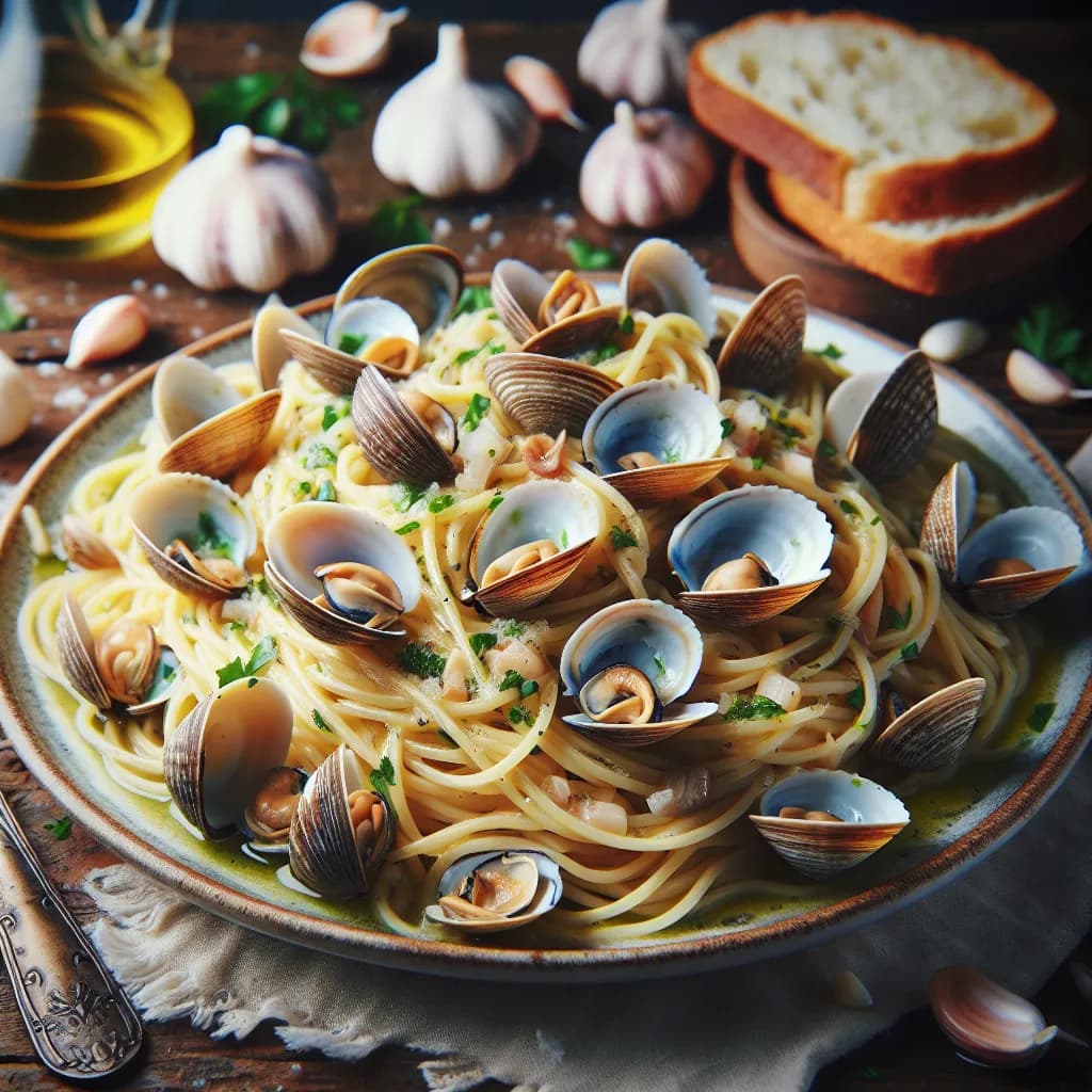 Spaghetti alle Vongole in Bianco