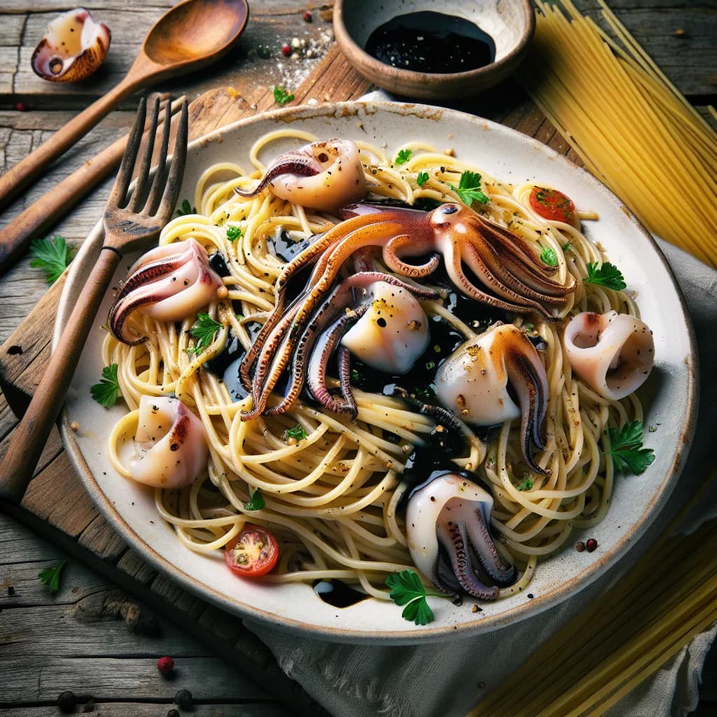 Spaghetti con Seppie