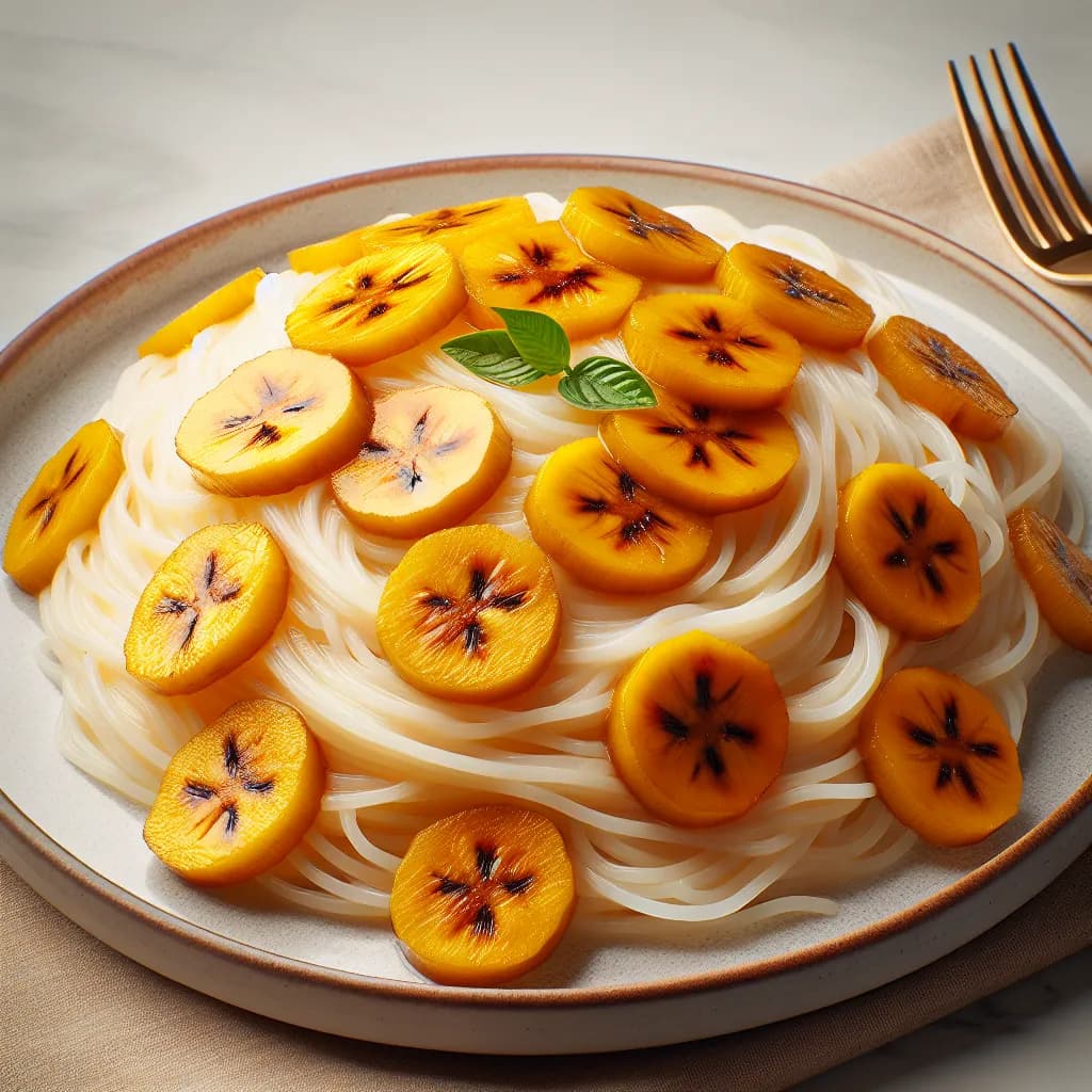 Spaghetti de Tapioca aux Plantains