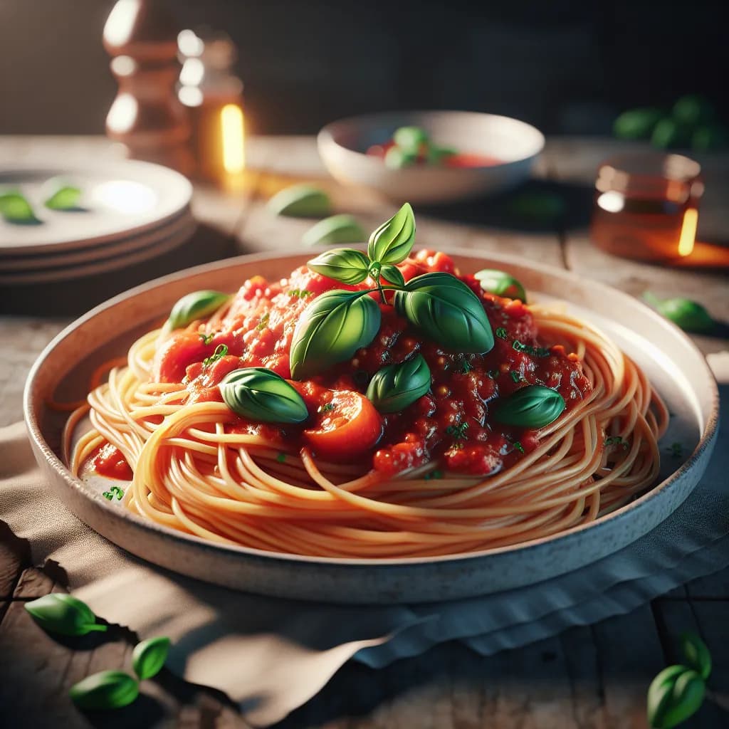 Spaghetti with Tomato Sauce