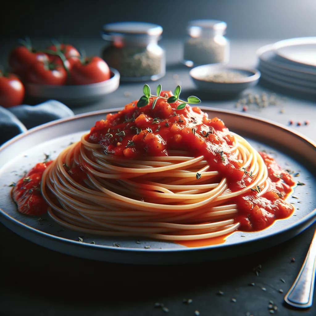 Spaghetti with Tomato Sauce