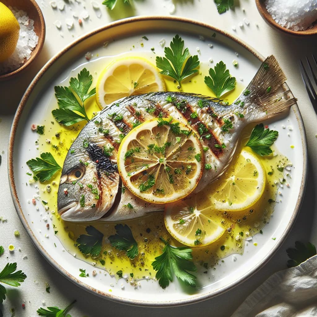 Spatola alla Griglia con Limone e Prezzemolo