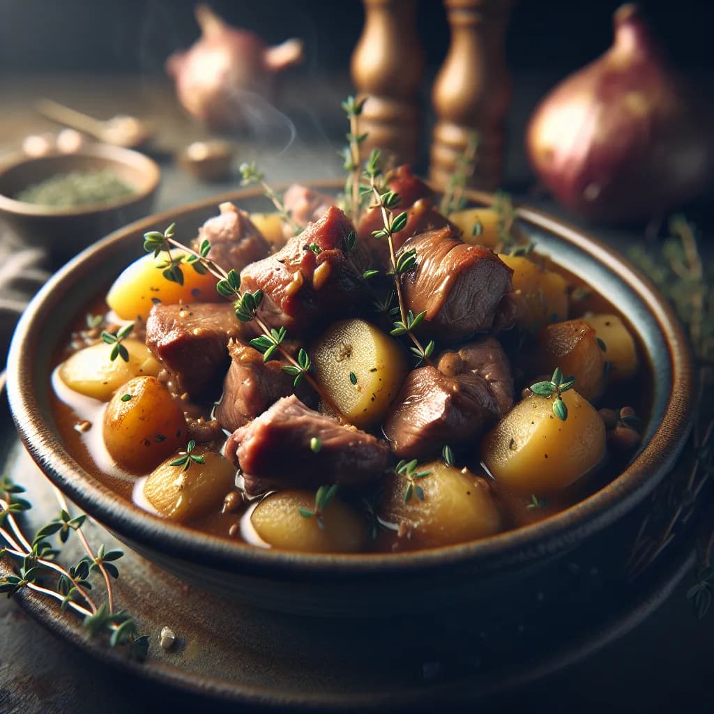Spezzatino di Cinghiale con Patate