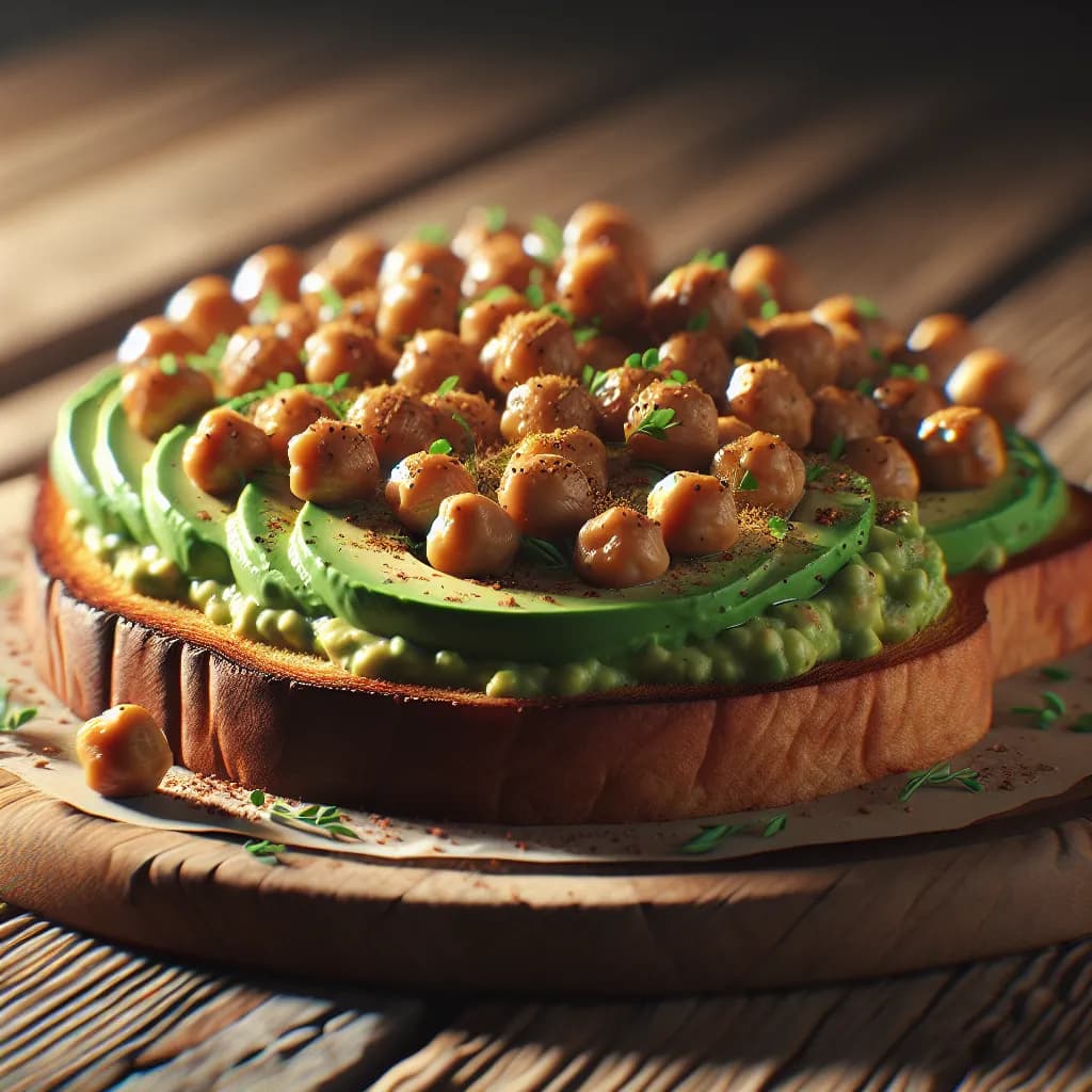 Spiced Chickpea Avocado Toast