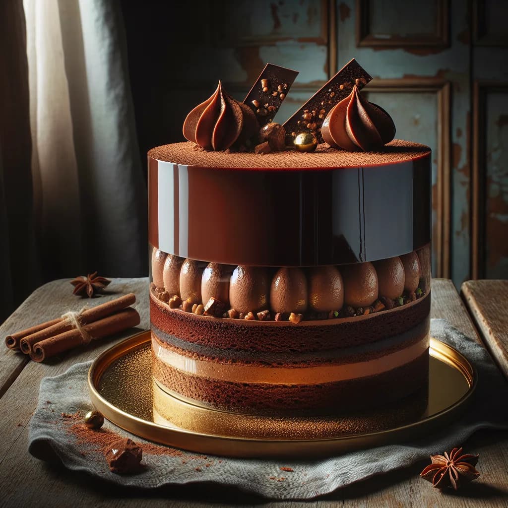 Spiced Chocolate Mousse Entremet