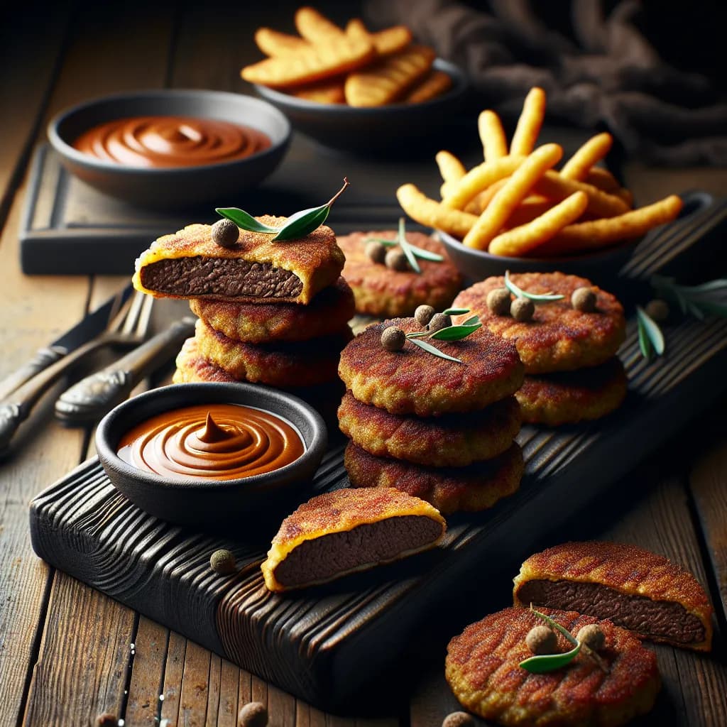 Spiced Impossible and Liver Patties