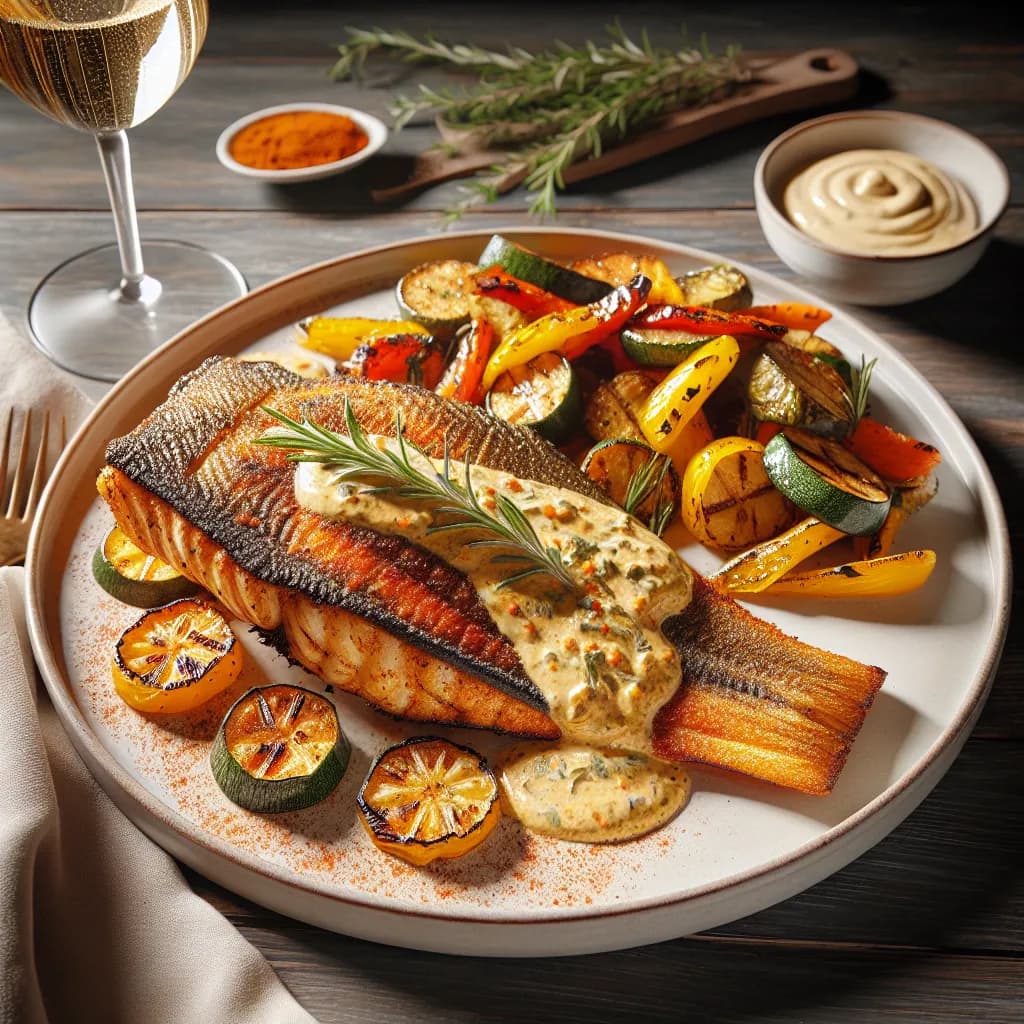Spiced Mayo Grilled Catfish