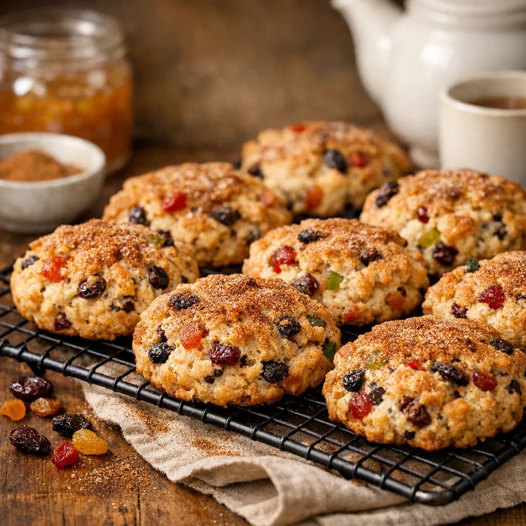 Spiced Mixed Fruit Scones