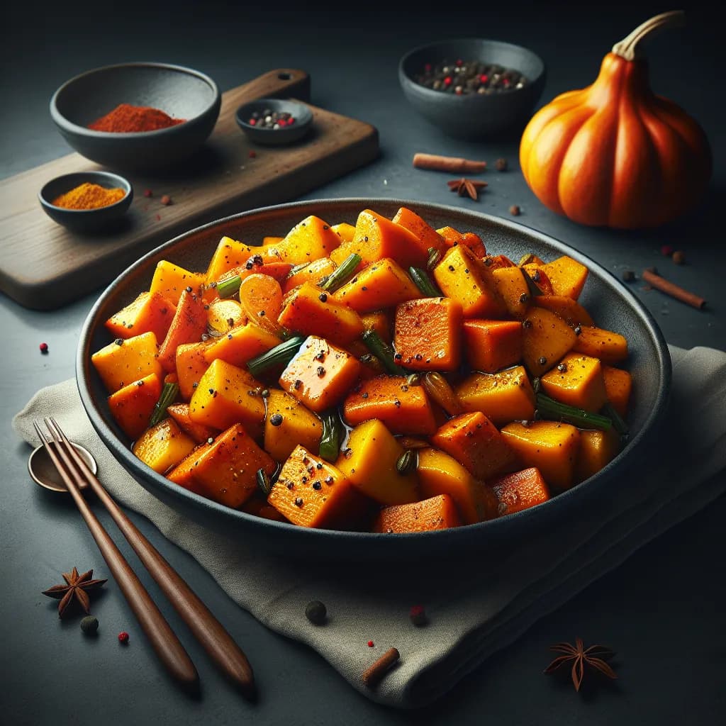 Spiced Pumpkin Stir-Fry