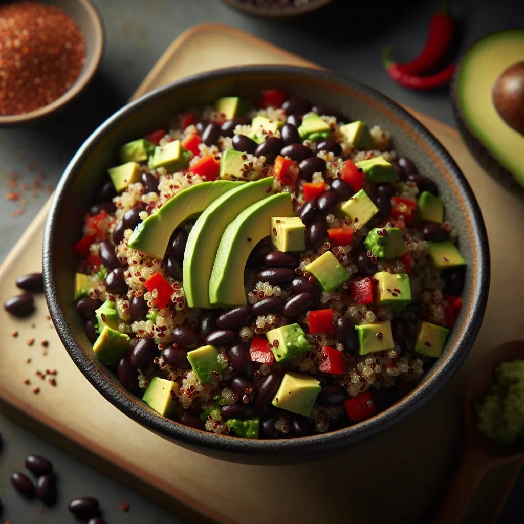 Spiced Quinoa and Black Bean Salad