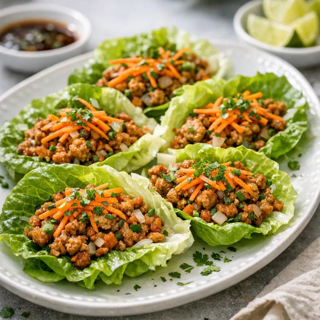Spiced Turkey Lettuce Wraps