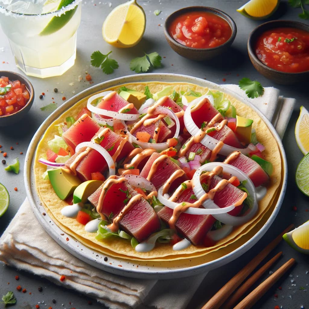Spicy Ahi Tuna Tacos