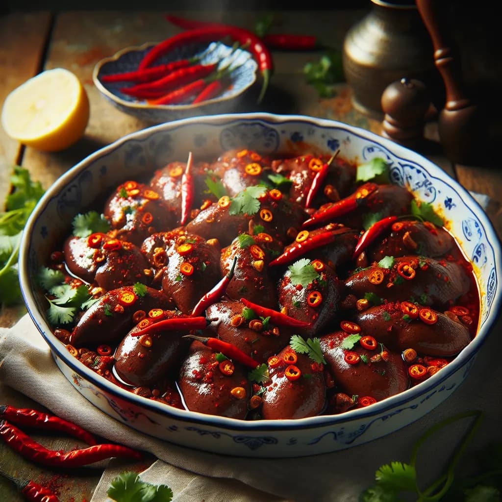 Spicy Baked Chicken Livers