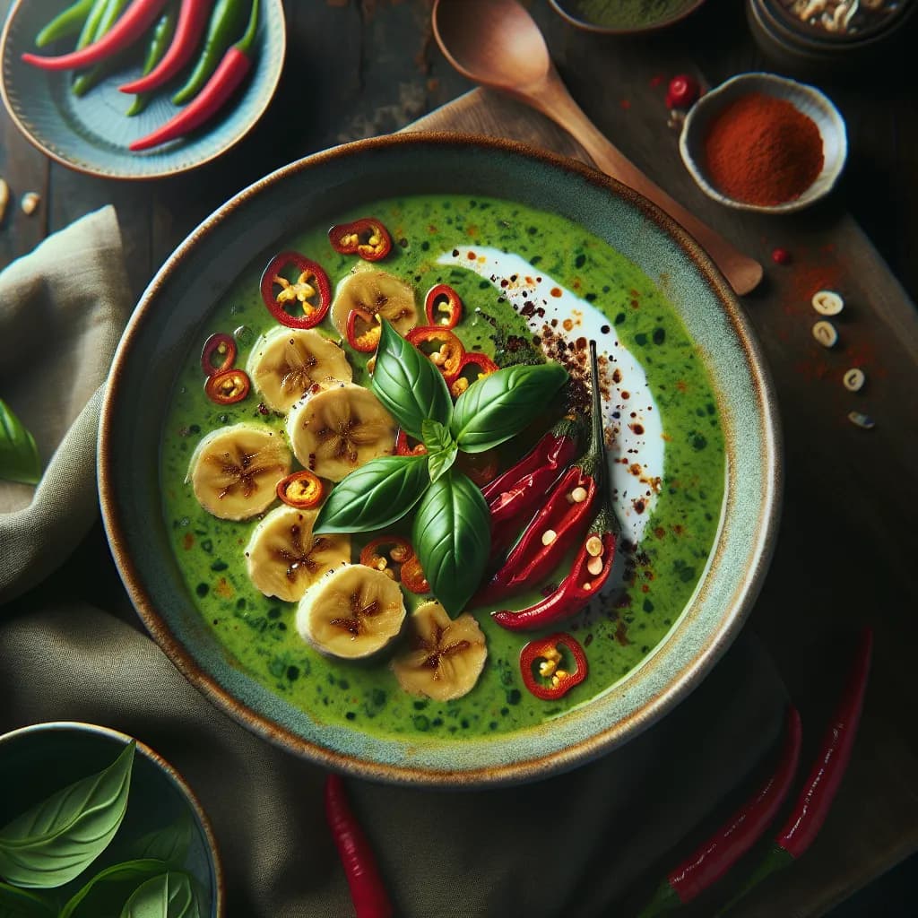 Spicy Banana Green Curry